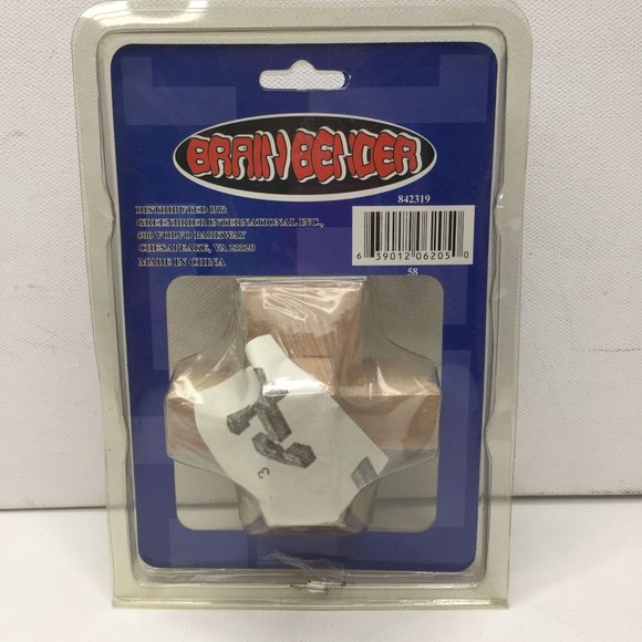 Brain Bender Wooden Cube Puzzle Teasers Lot Set of 2 Challenge 842319 New In Box - Picture 4 of 9